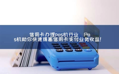 信用卡申请POS机行业(Pos机助你快速提高信用卡支付业务收益！)