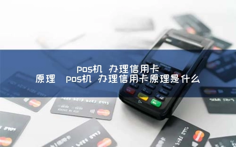 POS机 申请信用卡原理（POS机 申请信用卡原理是什么）